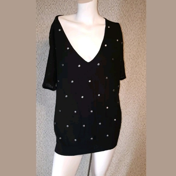 torrid Sweaters - Torrid black w/grommets sweater 14-16 0